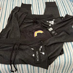 NWT!! Wildfox bbj bottoms bundle in Sz M!! 3 pairs!!